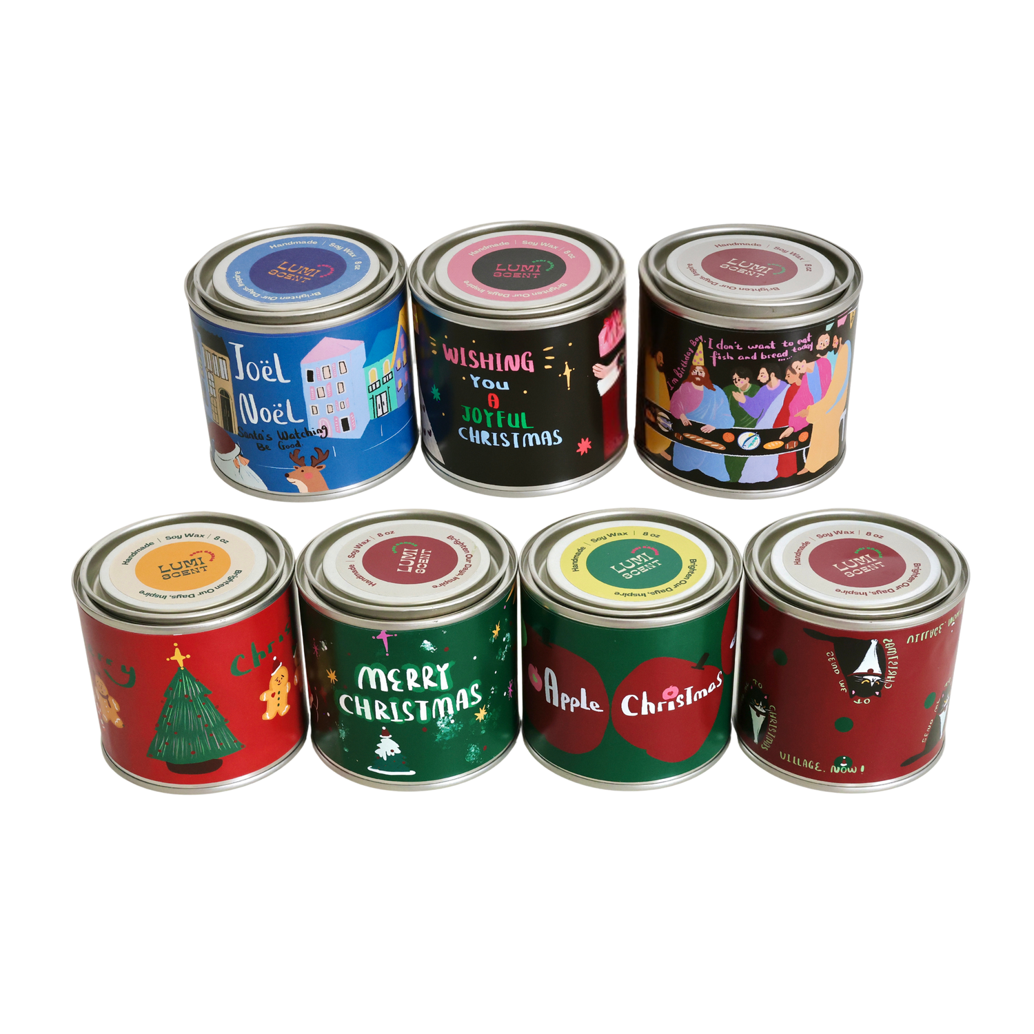 Christmas Lumi Tin Gift Set | Set of 4 | Set of 7