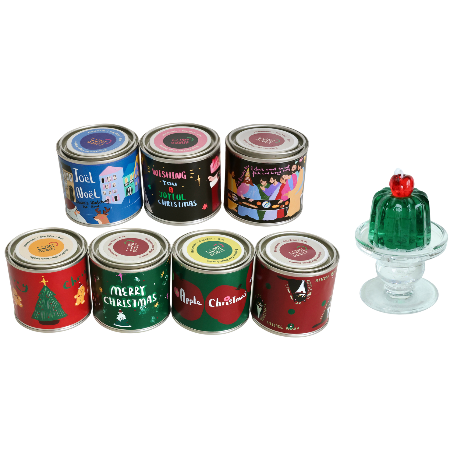 Christmas Scent + Jelly Gift Set | Set of 2 | Set of 8