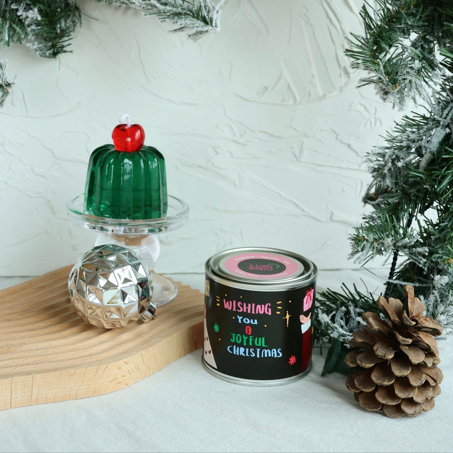 Holiday Duo – Joyful Gifts | Jelly Candle + Tin Candle