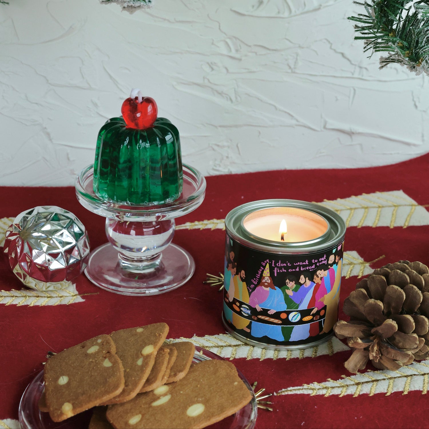 Holiday Duo – Holy Night | Jelly Candle + Tin Candle