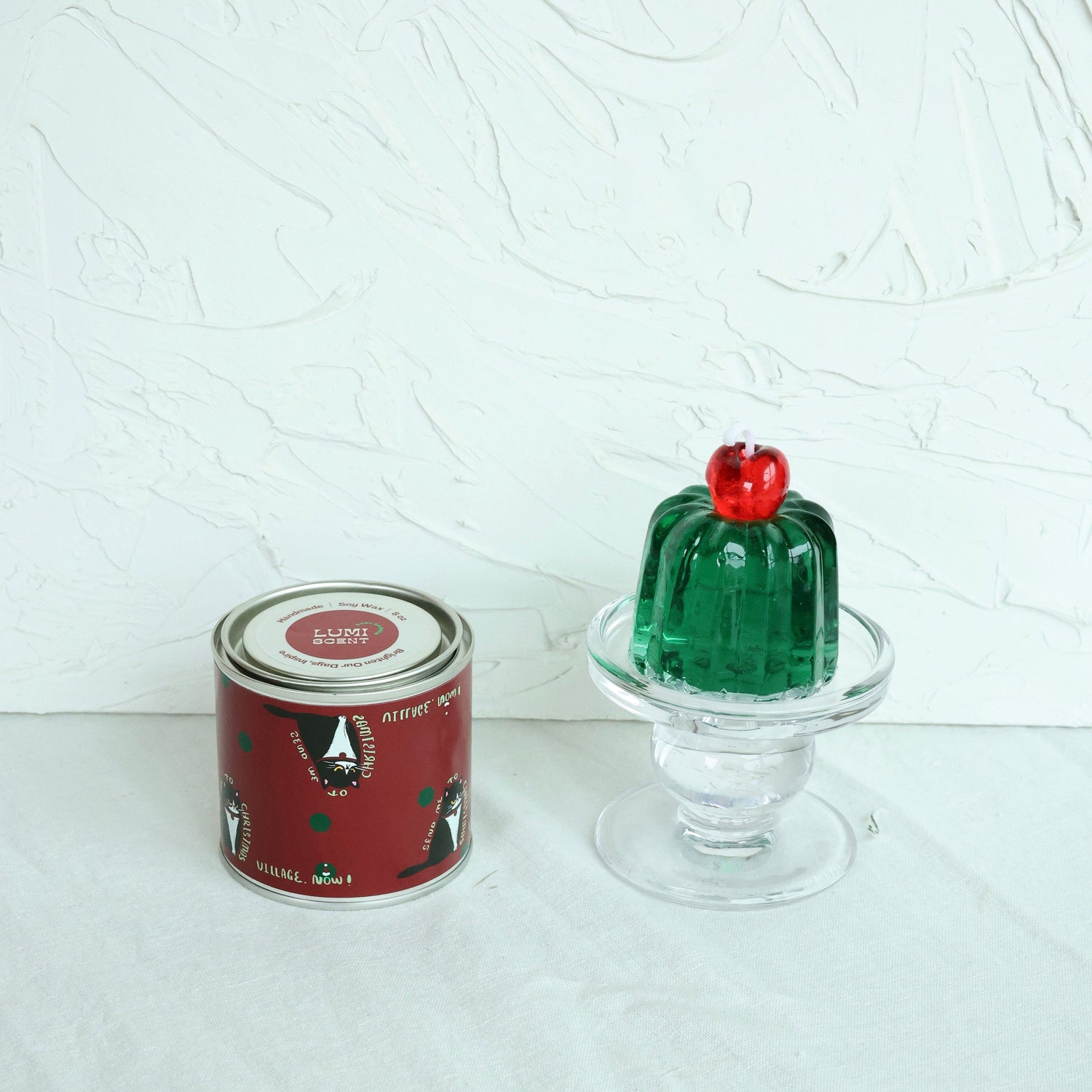 Holiday Duo – Grumpy Green | Jelly Candle + Tin Candle