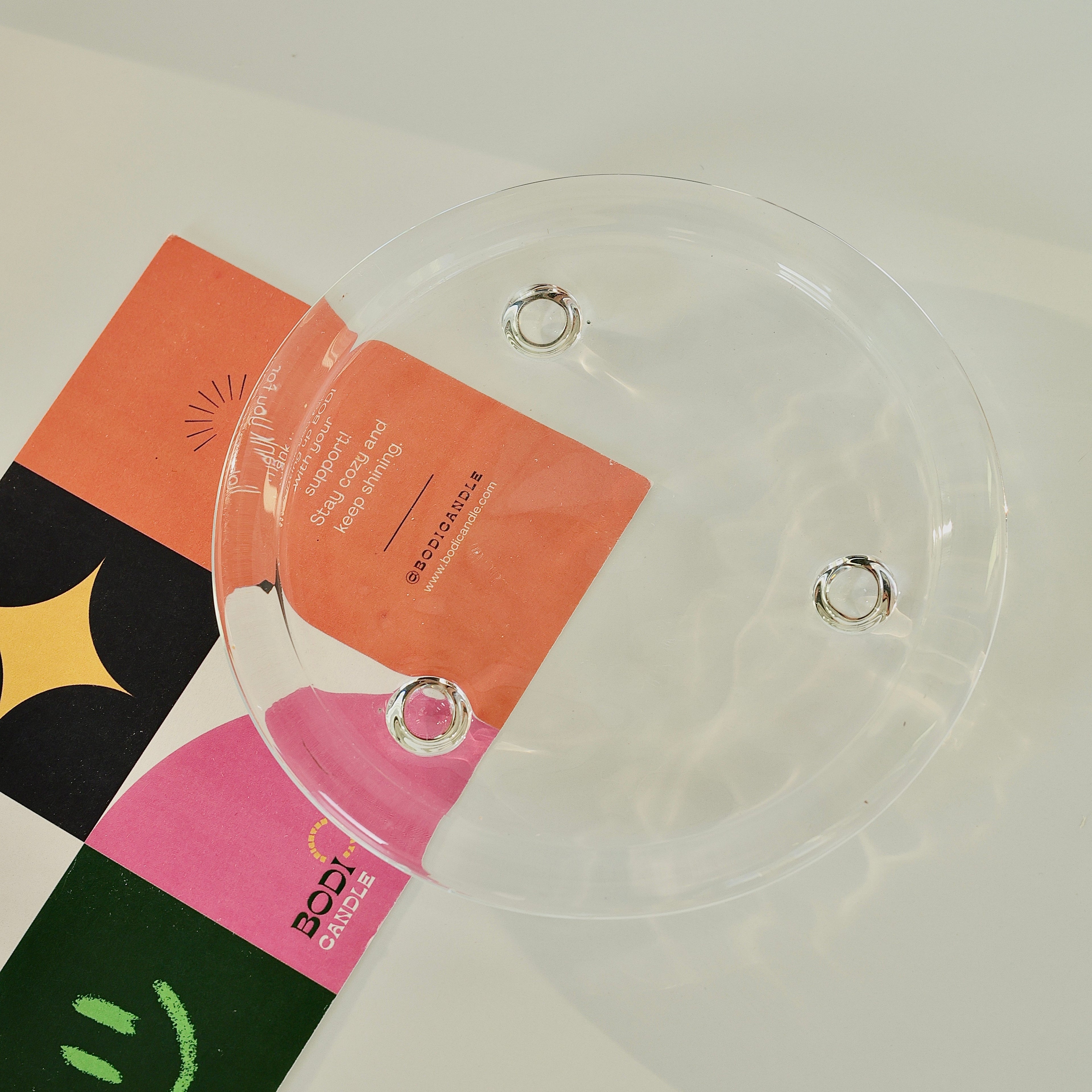 Glass Candle Holder (Heat-Resistant)