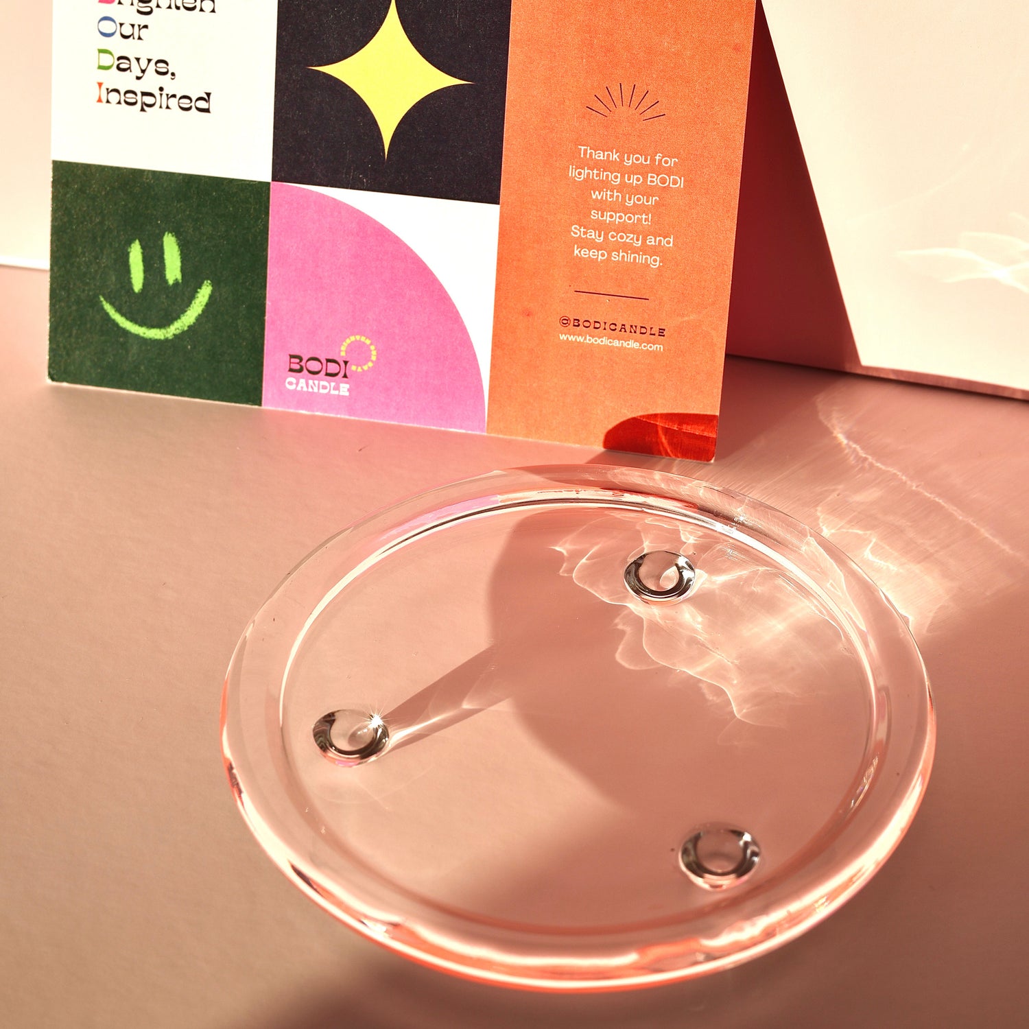 Glass Candle Holder (Heat-Resistant)