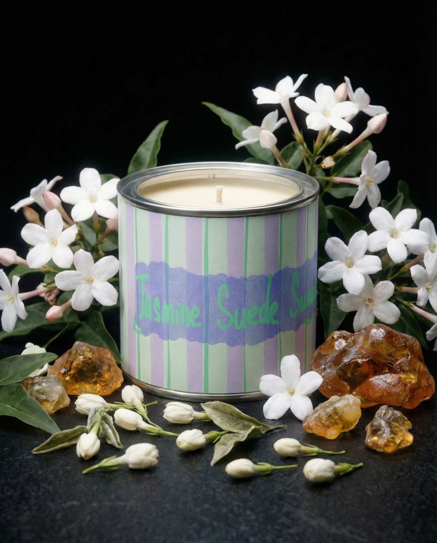 Jasmine Suede Swayed — Amber Bloom